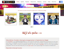 Tablet Screenshot of dinerspel.nl